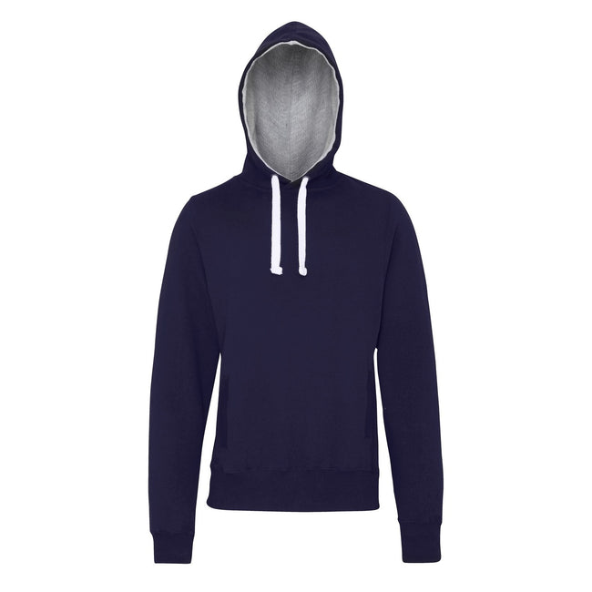 Oxford Navy - Front - AWDis Just Hoods Mens Chunky Pullover Hoodie