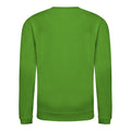 Lime Green - Front - AWDis Just Hoods Childrens-Kids Plain Crew Neck Sweatshirt