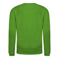 Lime Green - Back - AWDis Just Hoods Childrens-Kids Plain Crew Neck Sweatshirt
