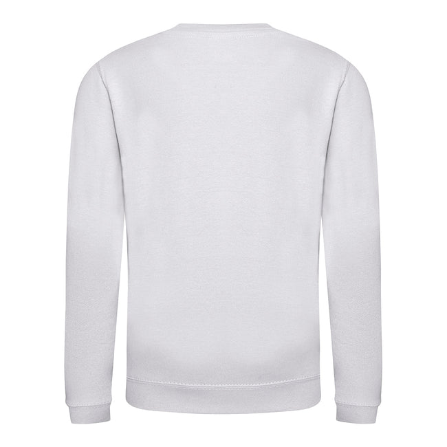 Royal Blue - Side - AWDis Just Hoods Childrens-Kids Plain Crew Neck Sweatshirt