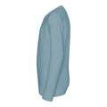 Sky Blue - Side - AWDis Just Hoods Childrens-Kids Plain Crew Neck Sweatshirt