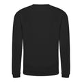 Deep Black - Back - AWDis Just Hoods Childrens-Kids Plain Crew Neck Sweatshirt