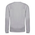 Heather Grey - Front - AWDis Just Hoods Childrens-Kids Plain Crew Neck Sweatshirt