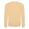 Desert Sand - Back - AWDis Just Hoods Childrens-Kids Plain Crew Neck Sweatshirt