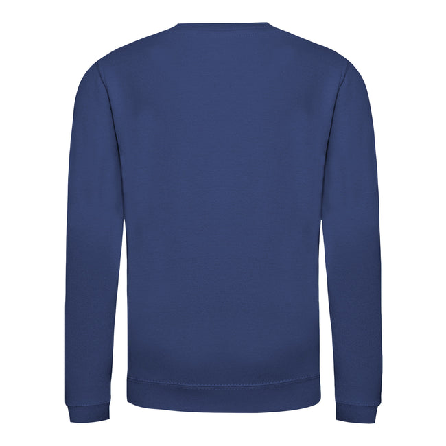 Royal Blue - Back - AWDis Just Hoods Childrens-Kids Plain Crew Neck Sweatshirt