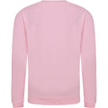 Baby Pink - Back - AWDis Just Hoods Childrens-Kids Plain Crew Neck Sweatshirt