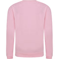 Baby Pink - Back - AWDis Just Hoods Childrens-Kids Plain Crew Neck Sweatshirt