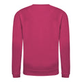 Hot Pink - Front - AWDis Just Hoods Childrens-Kids Plain Crew Neck Sweatshirt