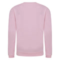 Baby Pink - Back - AWDis Just Hoods Childrens-Kids Plain Crew Neck Sweatshirt