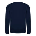 Oxford Navy - Front - AWDis Just Hoods Childrens-Kids Plain Crew Neck Sweatshirt