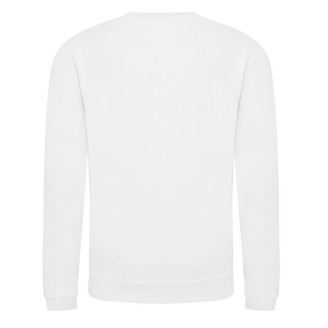 Arctic White - Back - AWDis Just Hoods Childrens-Kids Plain Crew Neck Sweatshirt
