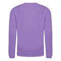 Digital Lavender - Front - AWDis Just Hoods Childrens-Kids Plain Crew Neck Sweatshirt