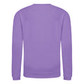 Digital Lavender - Back - AWDis Just Hoods Childrens-Kids Plain Crew Neck Sweatshirt