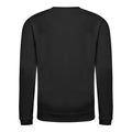 Jet Black - Front - AWDis Just Hoods Childrens-Kids Plain Crew Neck Sweatshirt