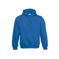 Royal Blue - Front - B&C Childrens-Kids Plain Hooded Sweatshirt-Hoodie