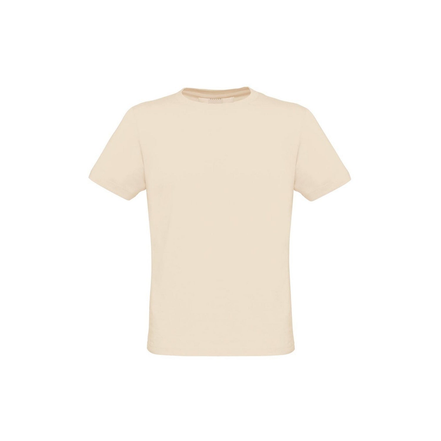 Natural - Front - B&C Mens Biosfair Plain Short Sleeve T-Shirt