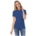 Royal Blue - Back - B&C Womens-Ladies ID.001 Plain Short Sleeve Polo Shirt