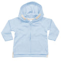 Dusty Blue - Front - Babybugz Unisex Baby Full Zip Brushed Fleece Hoodie