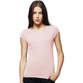 Soft Pink - Back - Bella + Canvas Womens-Ladies Sheer Jersey Short Sleeve T-Shirt