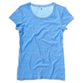 Ocean Blue - Front - Bella + Canvas Womens-Ladies Sheer Jersey Short Sleeve T-Shirt