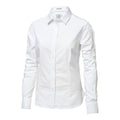 White - Front - Nimbus Womens-Ladies Rochester Oxford Long Sleeve Formal Shirt