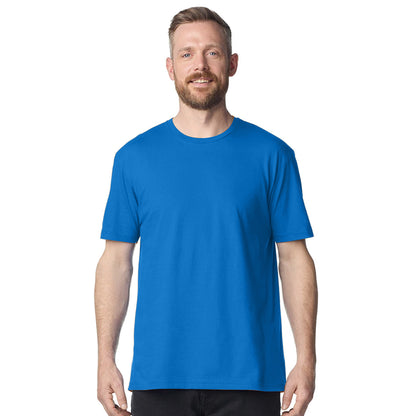 Royal Blue - Side - Gildan Mens Short Sleeve Soft-Style T-Shirt