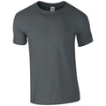 Charcoal - Front - Gildan Mens Short Sleeve Soft-Style T-Shirt