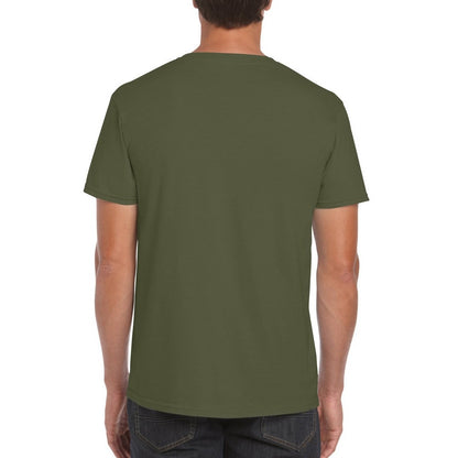 Military Green - Back - Gildan Mens Short Sleeve Soft-Style T-Shirt