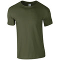 Military Green - Front - Gildan Mens Short Sleeve Soft-Style T-Shirt