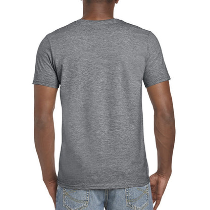 Dark Heather - Back - Gildan Mens Short Sleeve Soft-Style T-Shirt