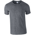 Dark Heather - Front - Gildan Mens Short Sleeve Soft-Style T-Shirt