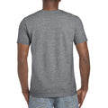 Dark Heather - Back - Gildan Mens Short Sleeve Soft-Style T-Shirt