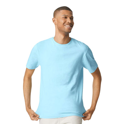 Sky - Side - Gildan Mens Short Sleeve Soft-Style T-Shirt