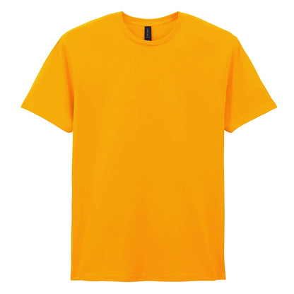 Gold - Front - Gildan Mens Short Sleeve Soft-Style T-Shirt