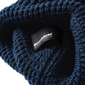 French Navy - Side - Beechfield Unisex Classic Waffle Knit Winter Beanie Hat