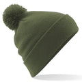 Moss Green - Front - Beechfield Unisex Original Pom Pom Winter Beanie Hat