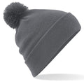 Graphite Grey - Front - Beechfield Unisex Original Pom Pom Winter Beanie Hat