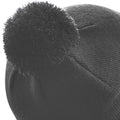 Graphite Grey - Back - Beechfield Unisex Original Pom Pom Winter Beanie Hat