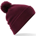 Burgundy - Front - Beechfield Unisex Original Pom Pom Winter Beanie Hat