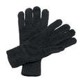 Black - Back - Beechfield Unisex Classic Thinsulate Thermal Winter Gloves