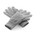 Heather Grey - Front - Beechfield Unisex Classic Thinsulate Thermal Winter Gloves