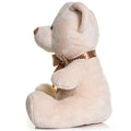 Cream - Back - Mumbles Velvet Bear With Ribbon