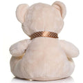 Cream - Side - Mumbles Velvet Bear With Ribbon