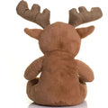 Brown - Side - Mumbles Red Nose Reindeer Plush Teddy Bear Toy