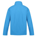 French Blue - Seal Grey - Back - Regatta Standout Mens Arcola 3 Layer Softshell Jacket (Waterproof And Breathable)