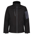 Black - Seal Grey - Front - Regatta Standout Mens Arcola 3 Layer Softshell Jacket (Waterproof And Breathable)