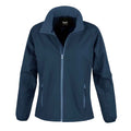 Navy - Royal - Back - Result Womens-Ladies Core Printable Softshell Jacket