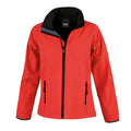 Red - Black - Front - Result Womens-Ladies Core Printable Softshell Jacket