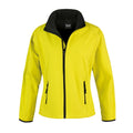Yellow - Black - Front - Result Womens-Ladies Core Printable Softshell Jacket