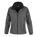 Charcoal - Black - Front - Result Womens-Ladies Core Printable Softshell Jacket